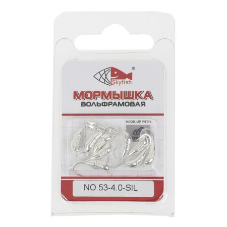 Мормышка вольф. SKYFISH "Куколка с ушком", серебро №53-4.0-SIL